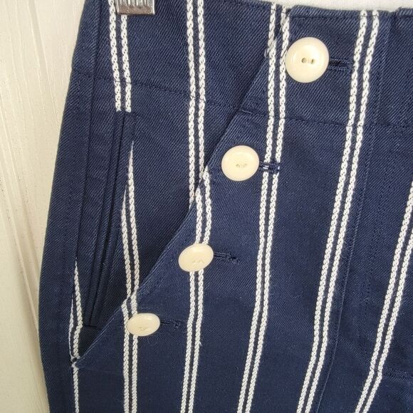 J. Crew high rise striped cropped pants size 2 - Picture 3 of 5